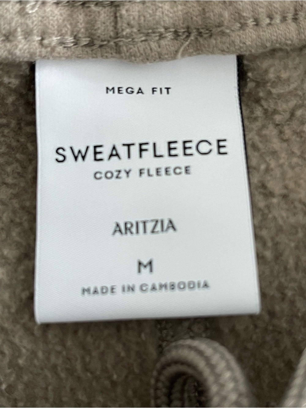 Aritzia Mega Fit Sweatfleece Cozy Fleece Cargo Midi Skirt Tan Size M - Picture 6 of 7